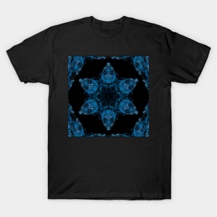 Blue Skull Star Mandala T-Shirt